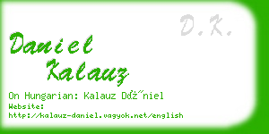 daniel kalauz business card